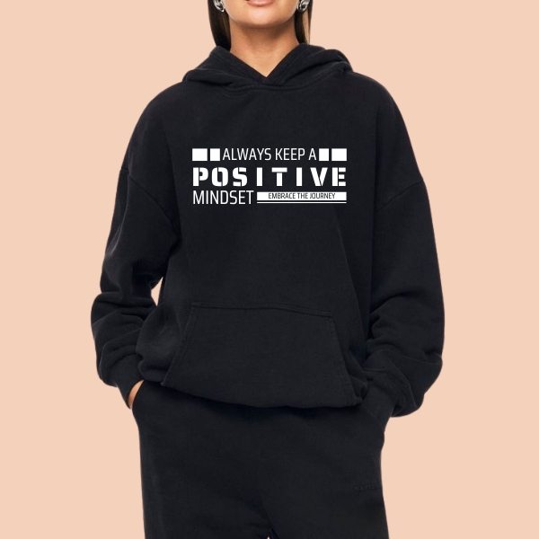 POSITIVE Printed Hoodie For Women