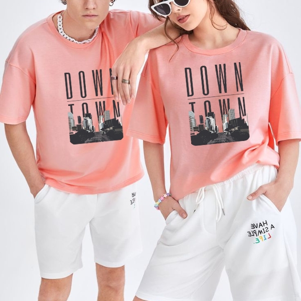 DOWN TOWN Unisex Printed T-Shirt