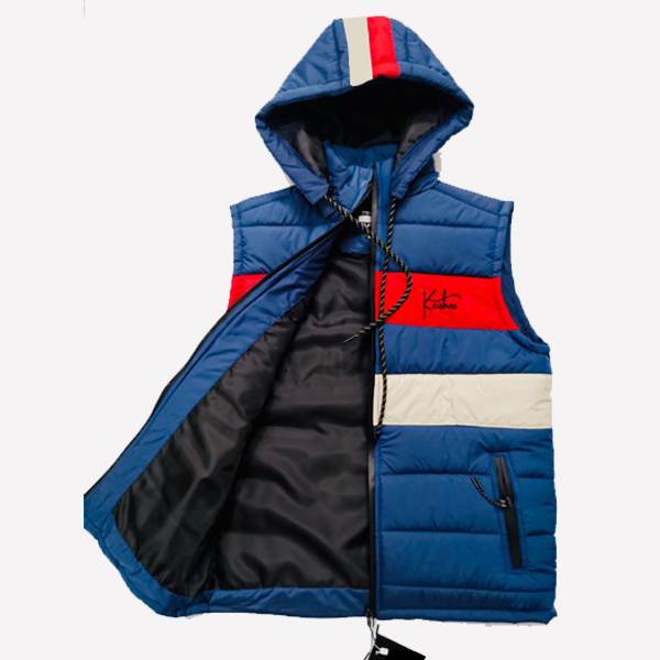 Two Toned Navy Blue Jacket - Image 2