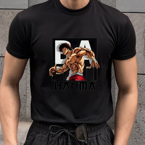 BAKI HANMA Printed T-Shirt – Embrace the Power of the Ultimate Fighter - Image 2