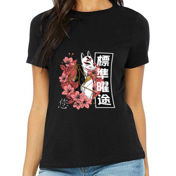 Kitsune Printed T-Shirt for Women – Wear the Magic of the Mystical Fox