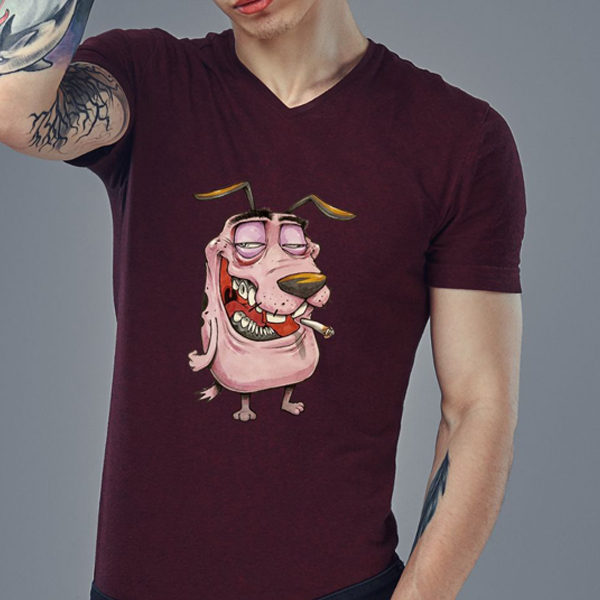 Burgundy Printed Shirt